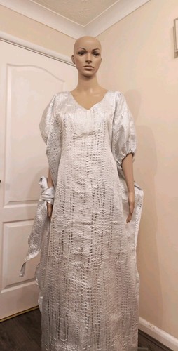 Luxury white and - silver, boubou