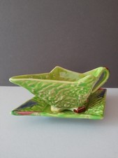 Majolica Art Deco Gravy Boat. Shorter And Son.