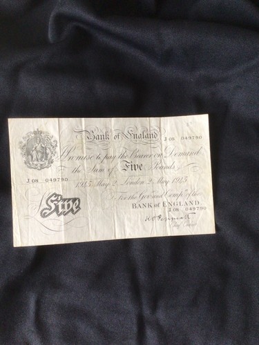 Bank england note 1945 - england,