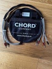 CHORD COMPANY Signature XL Speaker Cables 1 Metre Pair  used