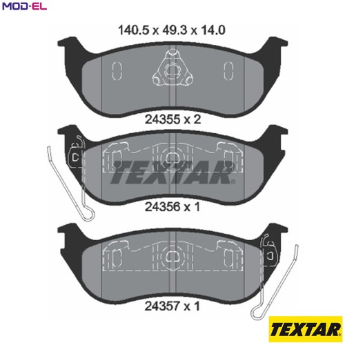 Brake pad set disc - set,