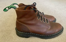 Solovair Nut Brown Grain 6 Eye Astronaut Boot - UK 4.5