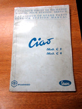 VESPA CIAO C7, C9 genuine illustrated factory parts catalogue & extra sheets