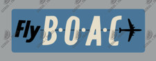 Boac vintage luggage label - luggage,