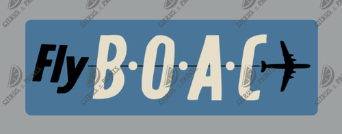 Boac vintage luggage - vintage, label