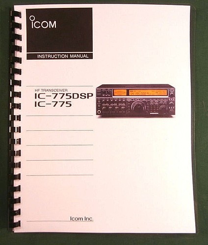Icom 775dsp instruction - icom, ic-775dsp
