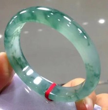 Natural Burmese Jade Jadeite Real Jades Ice Green Braclet Women Emerald Healing 