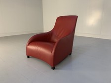 B&B Italia Armchair - "Maxalto Kalos 9750" - In Oxblood "Gamma" Leather
