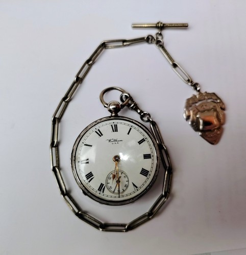 Antique solid silver cased - silver,