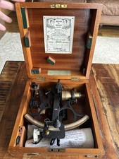 Kelvin Hughes Vintage Navigational Sextant Very Good Condition In Wooden Box