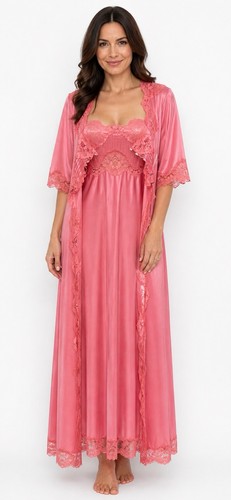 Vintage halle peach negligee - vintage,