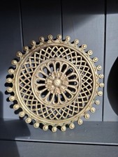 Vintage Heavy Round Brass