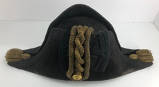 C19 British Navy Bicorn hat  by E.A. Seagrove, Portsea. Owner W.A. HAWKES R.N.R.