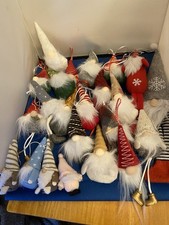 Job Lot Of Plush Wooden Decorative Gonks For Christmas Various Sizes