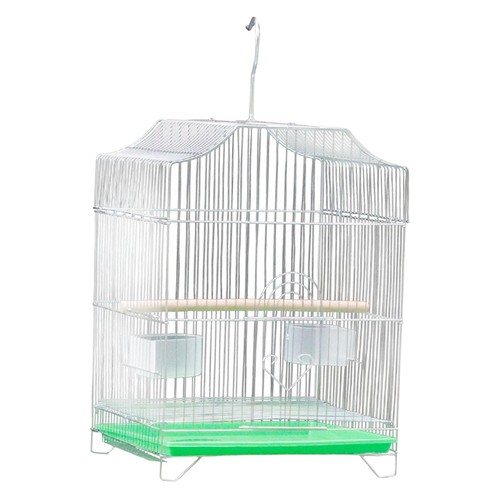 Large bird cage with - food, cup