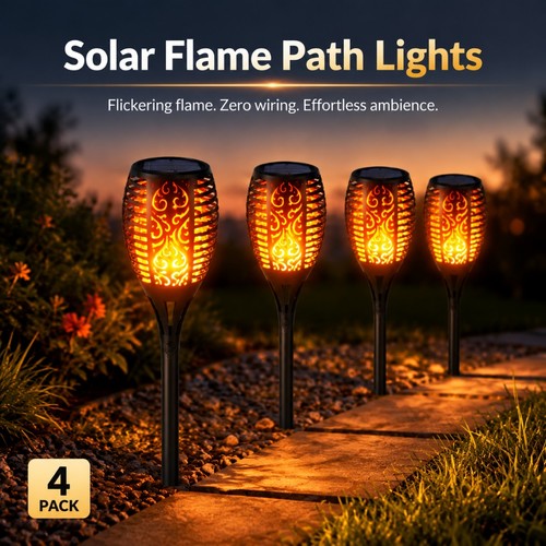Pack solar outdoor flame - solar,