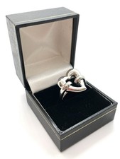STERLING SILVER HEART RING 925 LADIES DRESS RING BRAND NEW SIZE O