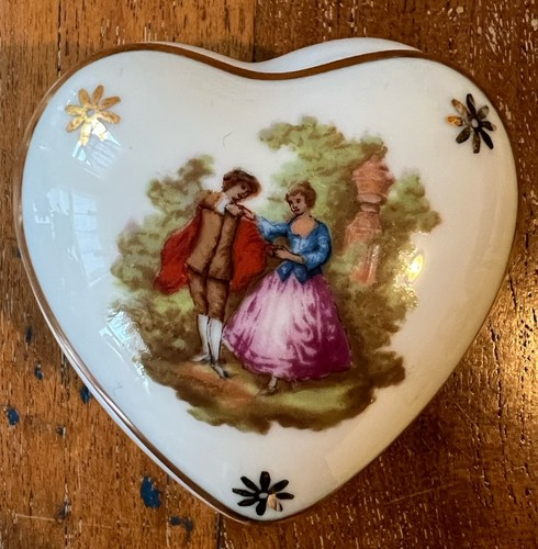 Vintage heart shaped trinket - vintage,