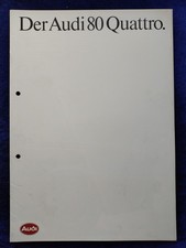 Audi 80 Quattro brochure