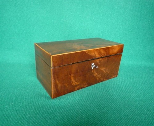 Georgian mahogany tea caddy - mahogany,