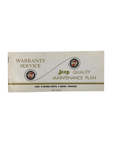 1968 jeep series maintenance - j-series,