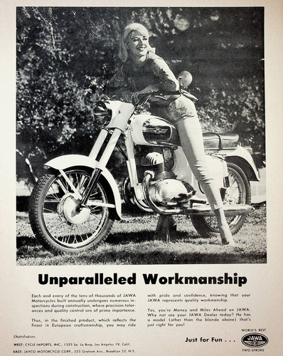 1965 jawa vintage motorcycle - vintage,