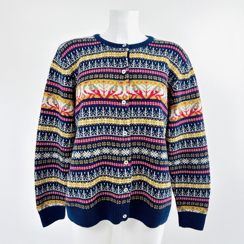 Fair isle wool cardigan - fair,