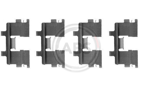 Front brake pad fitting kit - brake,