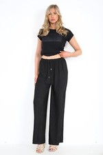 Womens Ladies Casual Crinkle