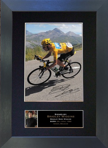 Bradley wiggins signed mounted - bradley,