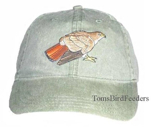 Red tailed hawk - hawk, embroidered