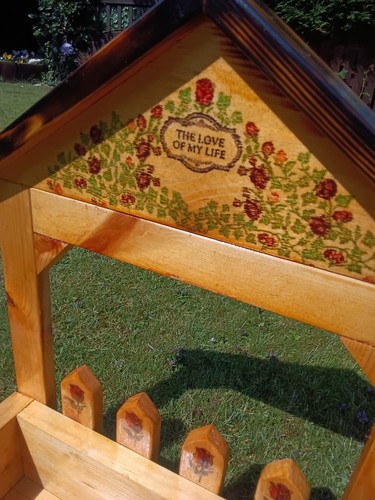 Large handmade wooden planter - wooden,