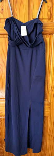 Quiz navy rhinestone strap - rhinestone,