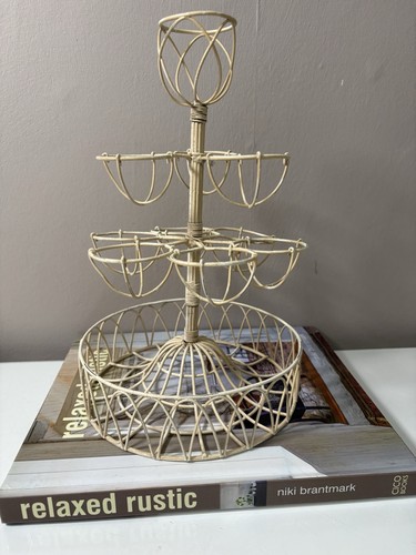 Distressed cream colored - a, cream-colored