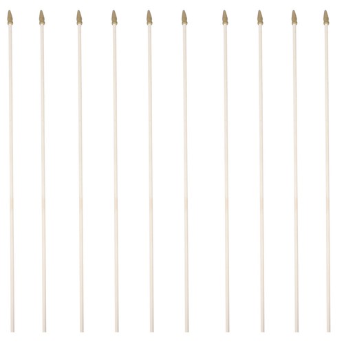 10pcs wooden flag - poles, diy