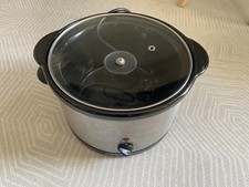 Asda 2.7L Slow Cooker Stainless Steel With Glass Lid
