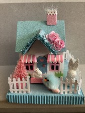 Easter Village House putz