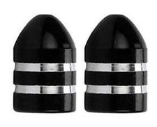 2 x Metallic BLACK Metal Steel