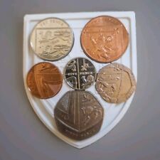 Royal Shield British Coin Display Holder Numismatic Set UK Coins Collectors Gift