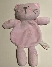 Tesco Baby Cherokee Cat Kitten Pink Comforter Soft Toy Swirls