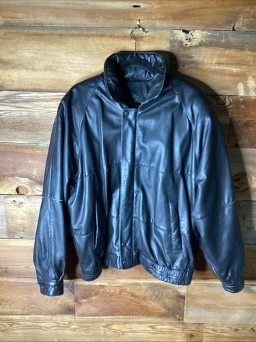 Vtg gant black leather - vtg,