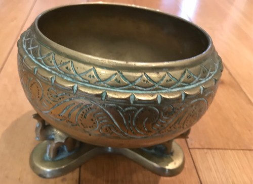 Indian vintage brass bowl - , and