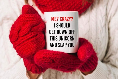 Funny unicorn mug - unicorn,