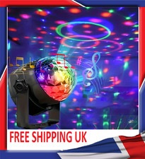 1Pc Disco Ball DJ Night Lights,Sound Activated RGB Rotating Stage Strobe Lamp
