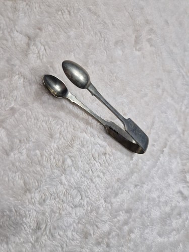 Sterling silver tongs nips - silver,