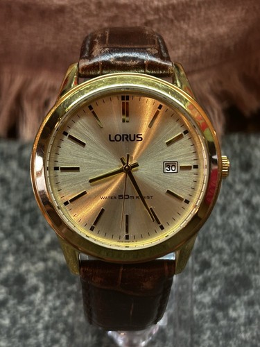 Lorus quartz men gold tone - men's,