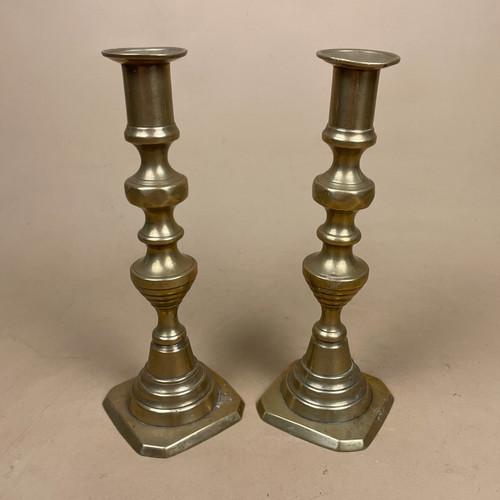Pair gold brass - pair, metal