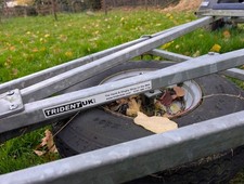 Boat trailer - Trident road trailer with launching trolley - suit boat upto 5m