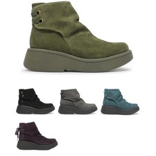Fly London Womens Boots MEBS189FLY Casual Ankle Pull-On Suede