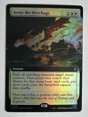 Settle the wreckage extended - settle,